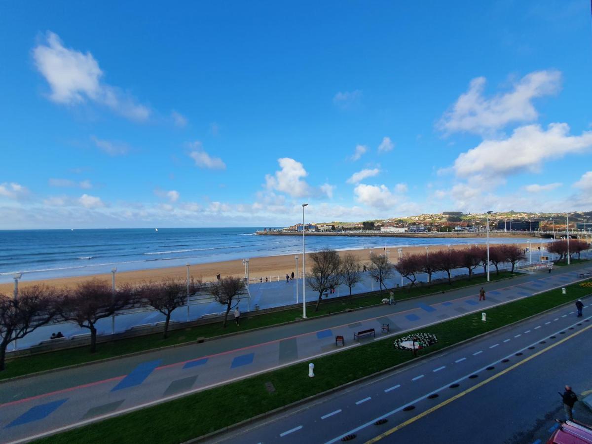 Playa 12 - El Lujo De Estar En 1ª Linea De Playa - Vut-4043-As Leilighet Gijón Eksteriør bilde